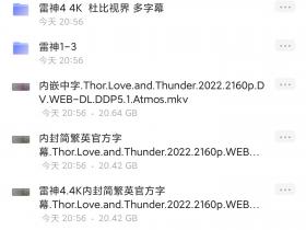 雷神4:爱与雷霆IMAX版官方中英双字4K.2K.HDR1080P.支持杜比IMAX.X264.AAC-YYDS.Thor.Love.and.Thunder